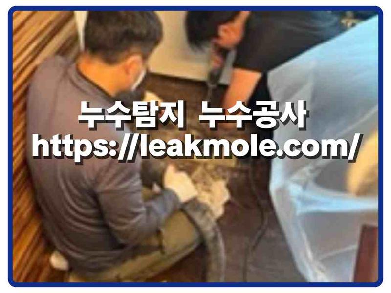 누수탐지 현장 작업 사진 5